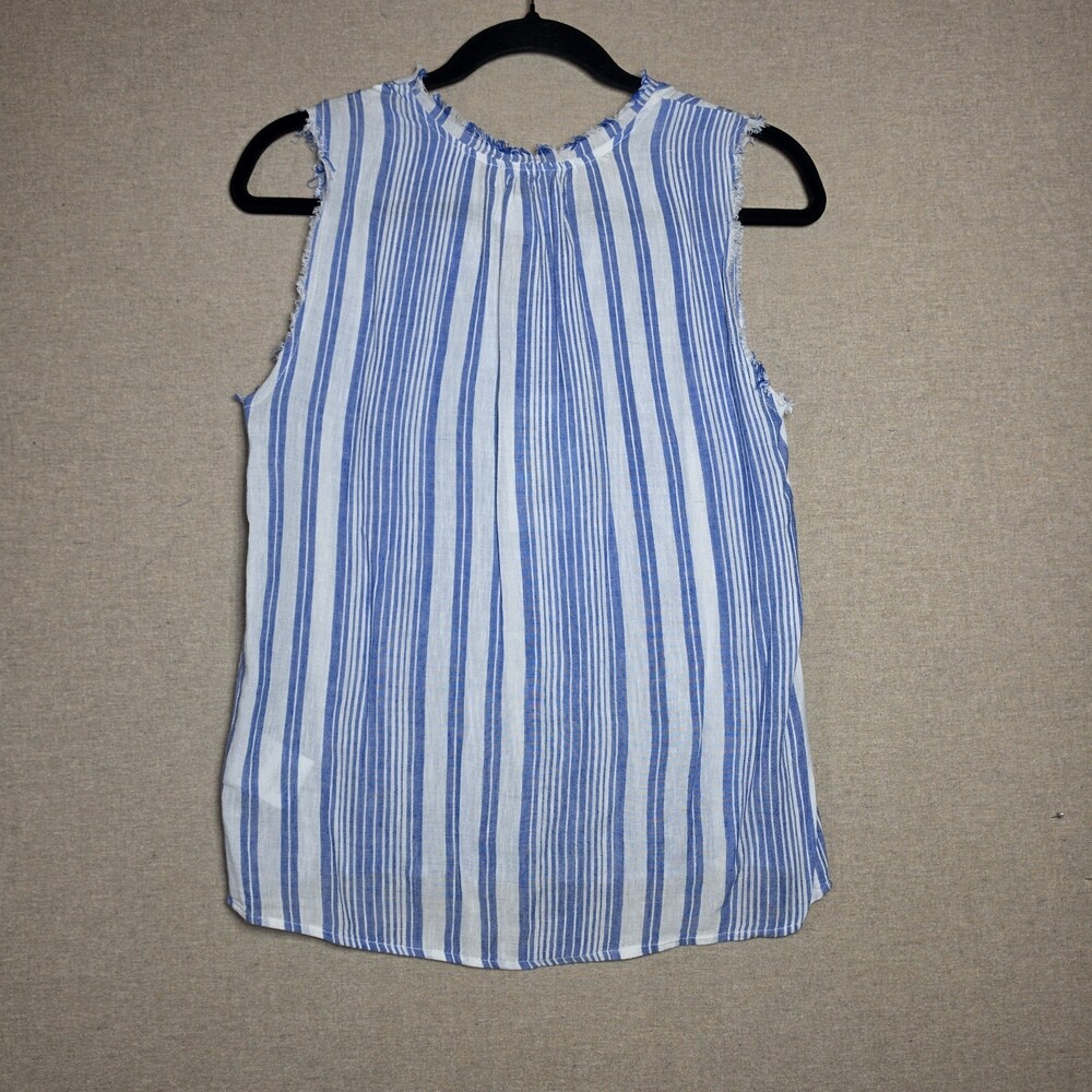 Dear John Fringe Edge Tank in Light Blue Stripe Womens Xtra Small. New. - Picture 8 of 10